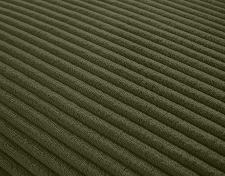 Canapé modulable d'angle droit 5 places en velours côtelé Garance