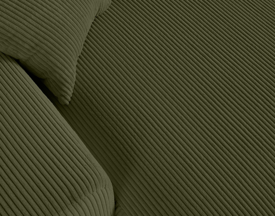 Canapé panoramique en U 7 places en velours côtelé Garance