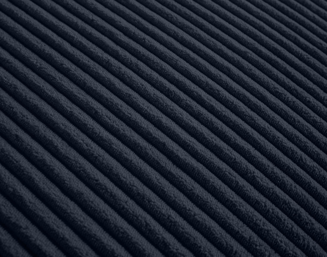 Canapé panoramique en U 7 places en velours côtelé Garance