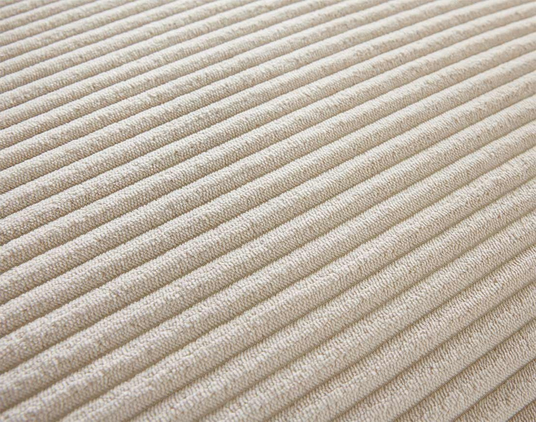 Canapé modulable d'angle gauche 8 places en velours côtelé Garance