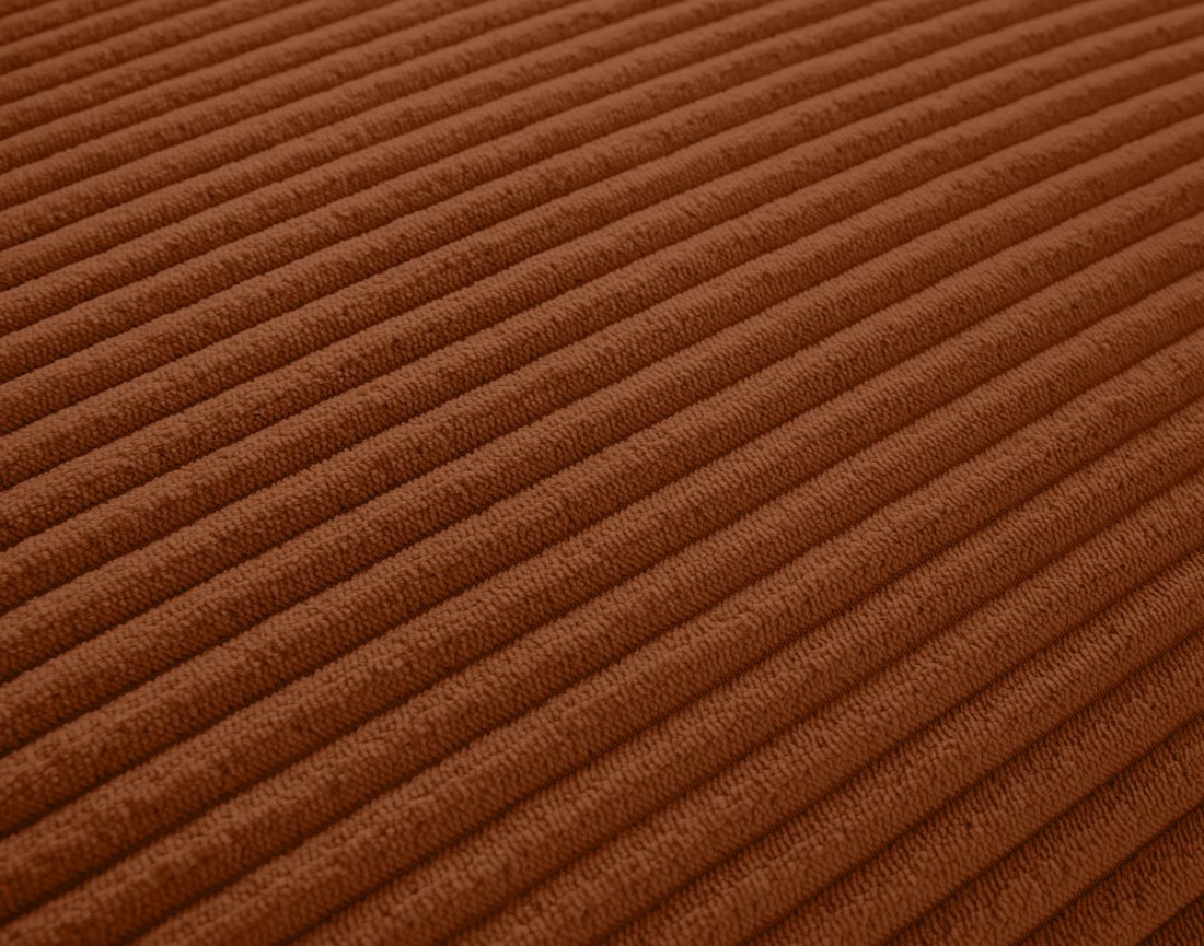 Canapé modulable d'angle gauche 8 places en velours côtelé Garance