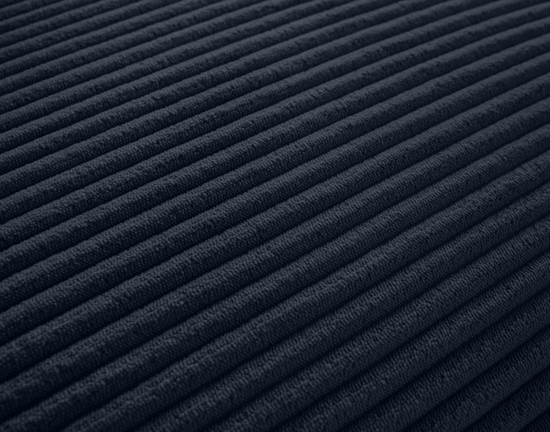 Canapé modulable d'angle gauche 8 places en velours côtelé Garance