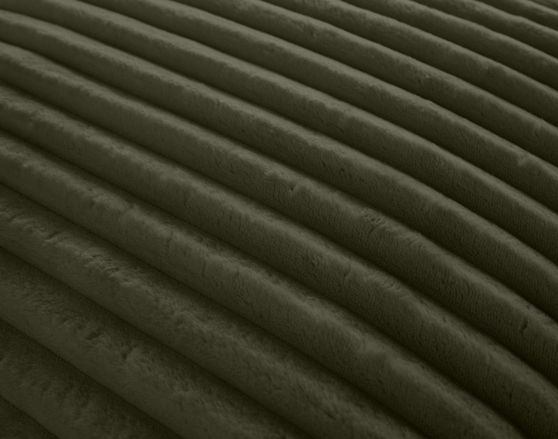 Canapé 4 places avec double méridienne en velours côtelé grosses côtes Collins