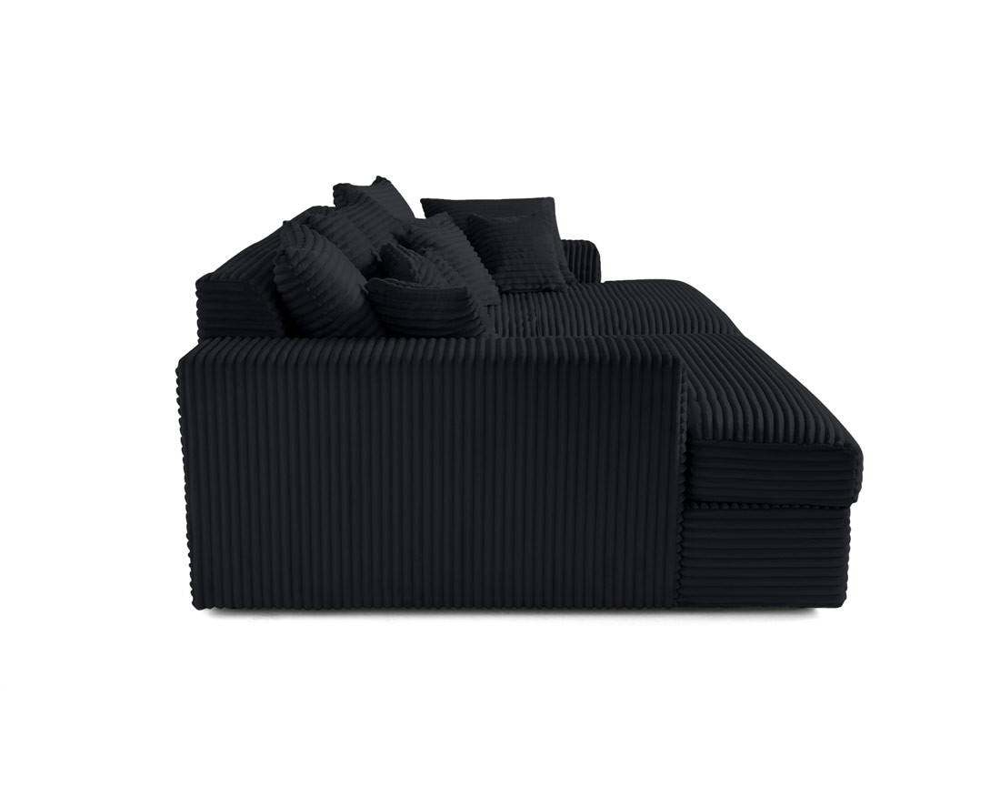 Canapé 4 places avec double méridienne en velours côtelé grosses côtes Collins Canapé 4 places avec double méridienne en velours côtelé grosses côtes Collins