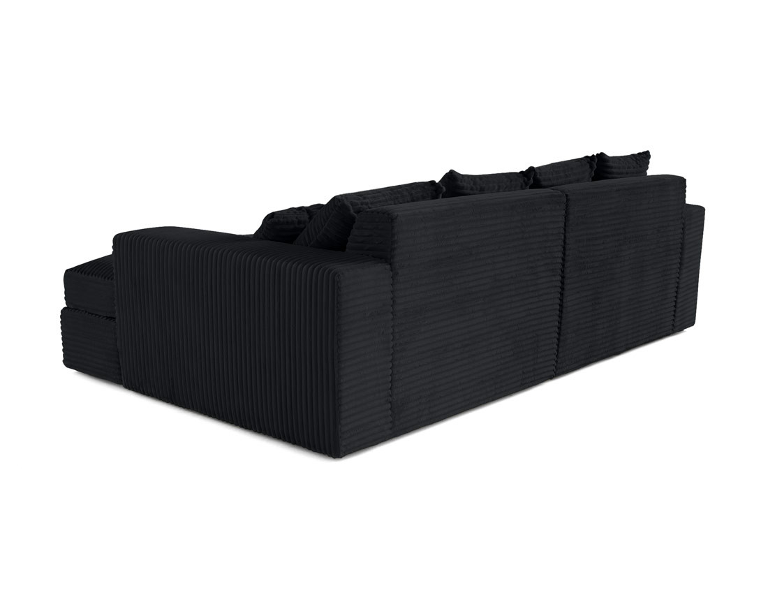 Canapé 4 places avec double méridienne en velours côtelé grosses côtes Collins Canapé 4 places avec double méridienne en velours côtelé grosses côtes Collins