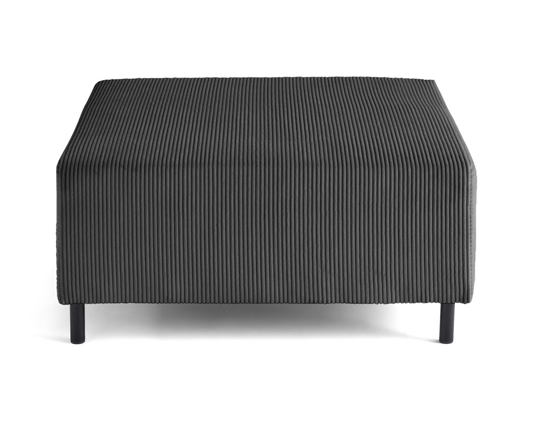 Pouf modulable en velours côtelé Edinburg
