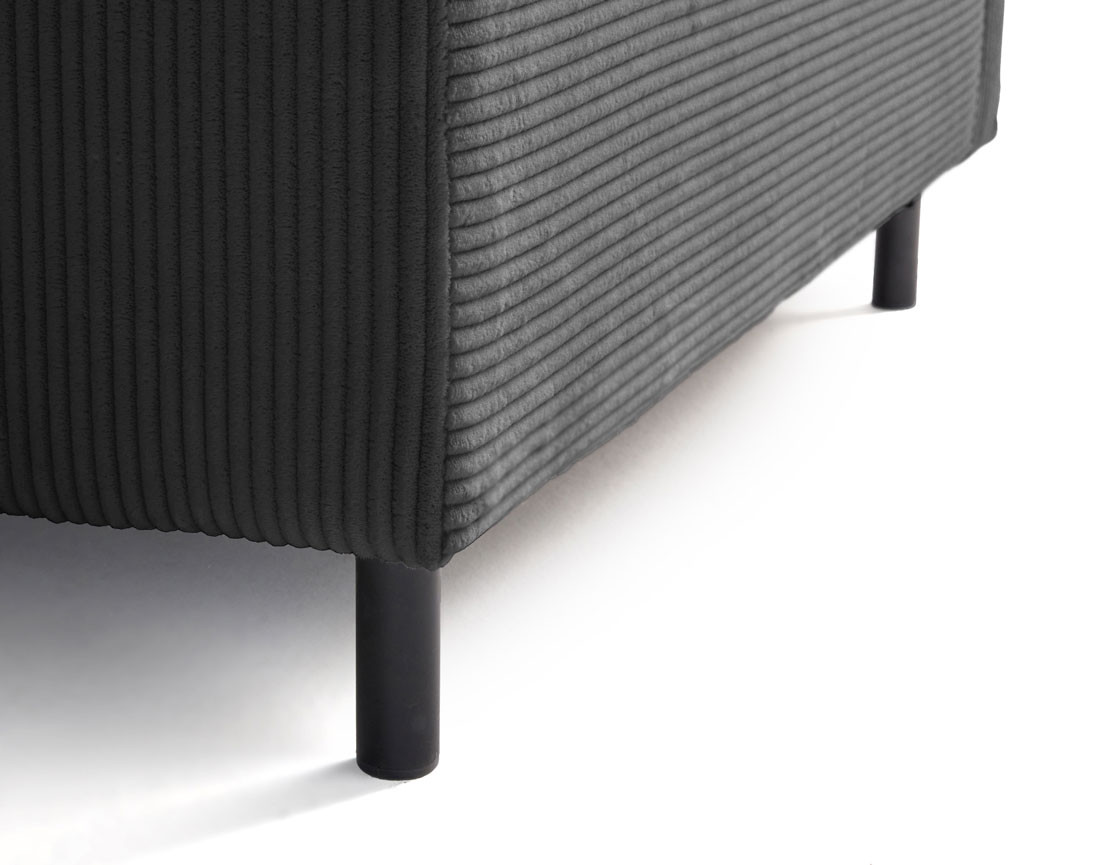 Pouf modulable en velours côtelé Edinburg