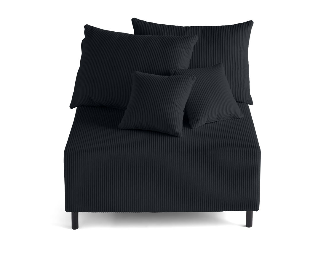 Module d'assise sans accoudoirs en velours côtelé Edinburg Module d'assise sans accoudoirs en velours côtelé Edinburg