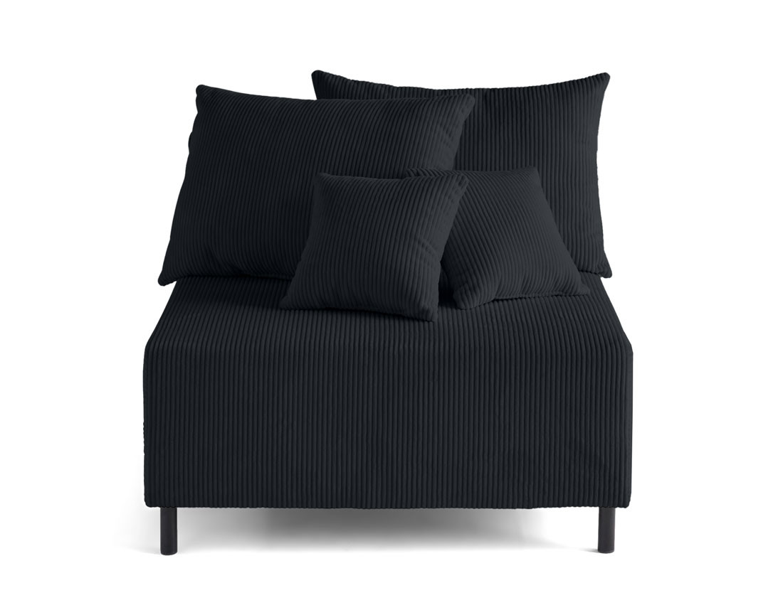 Module d'assise sans accoudoirs en velours côtelé Edinburg Module d'assise sans accoudoirs en velours côtelé Edinburg