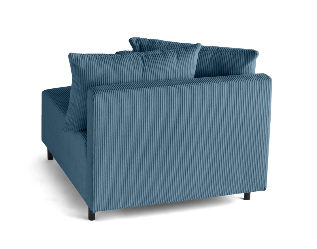 Module d'assise sans accoudoirs en velours côtelé Edinburg