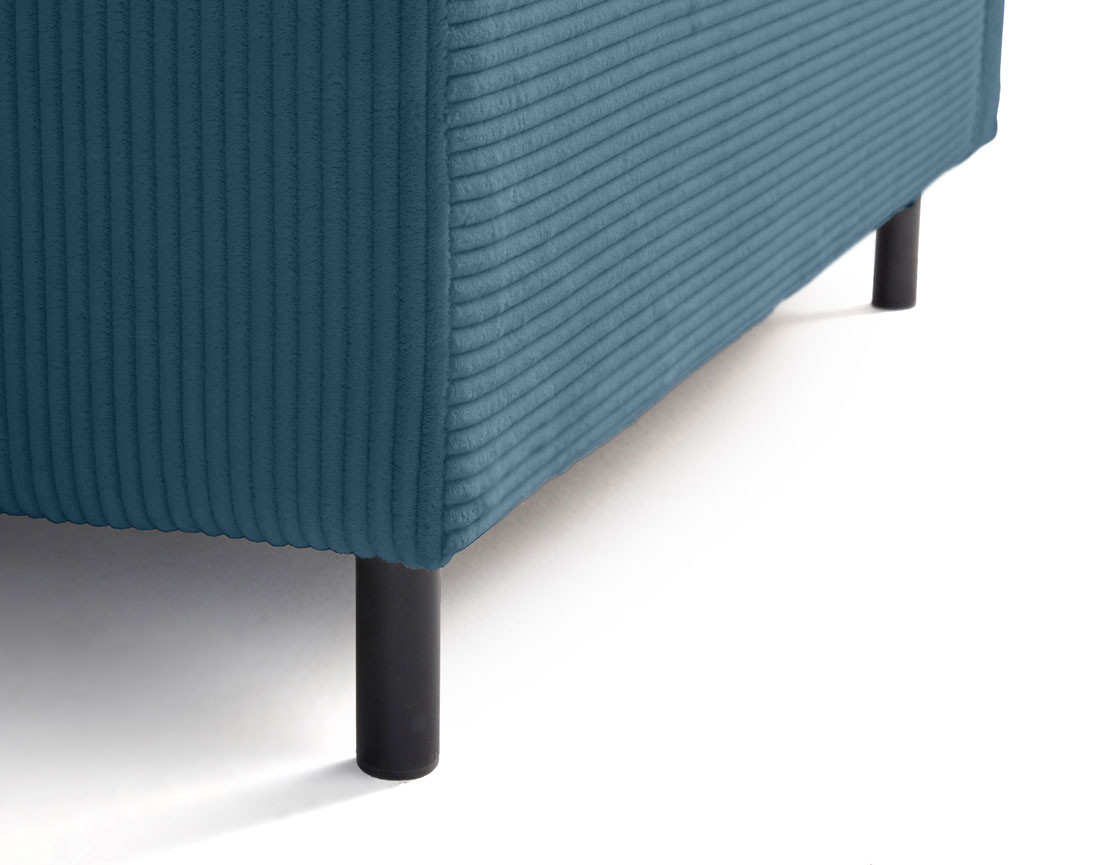 Module d'assise sans accoudoirs en velours côtelé Edinburg