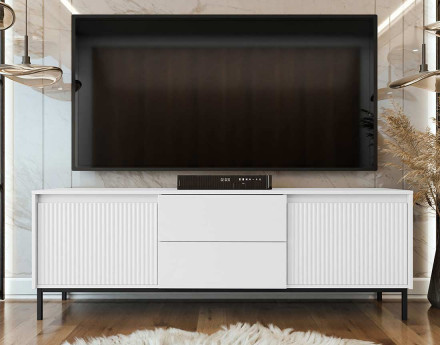 Meuble tv blanc 174 cm Girona