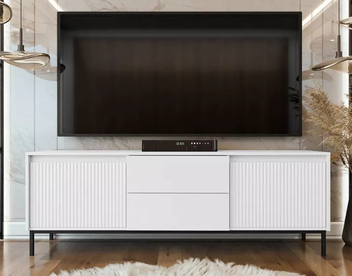 Meuble tv blanc 174 cm Girona