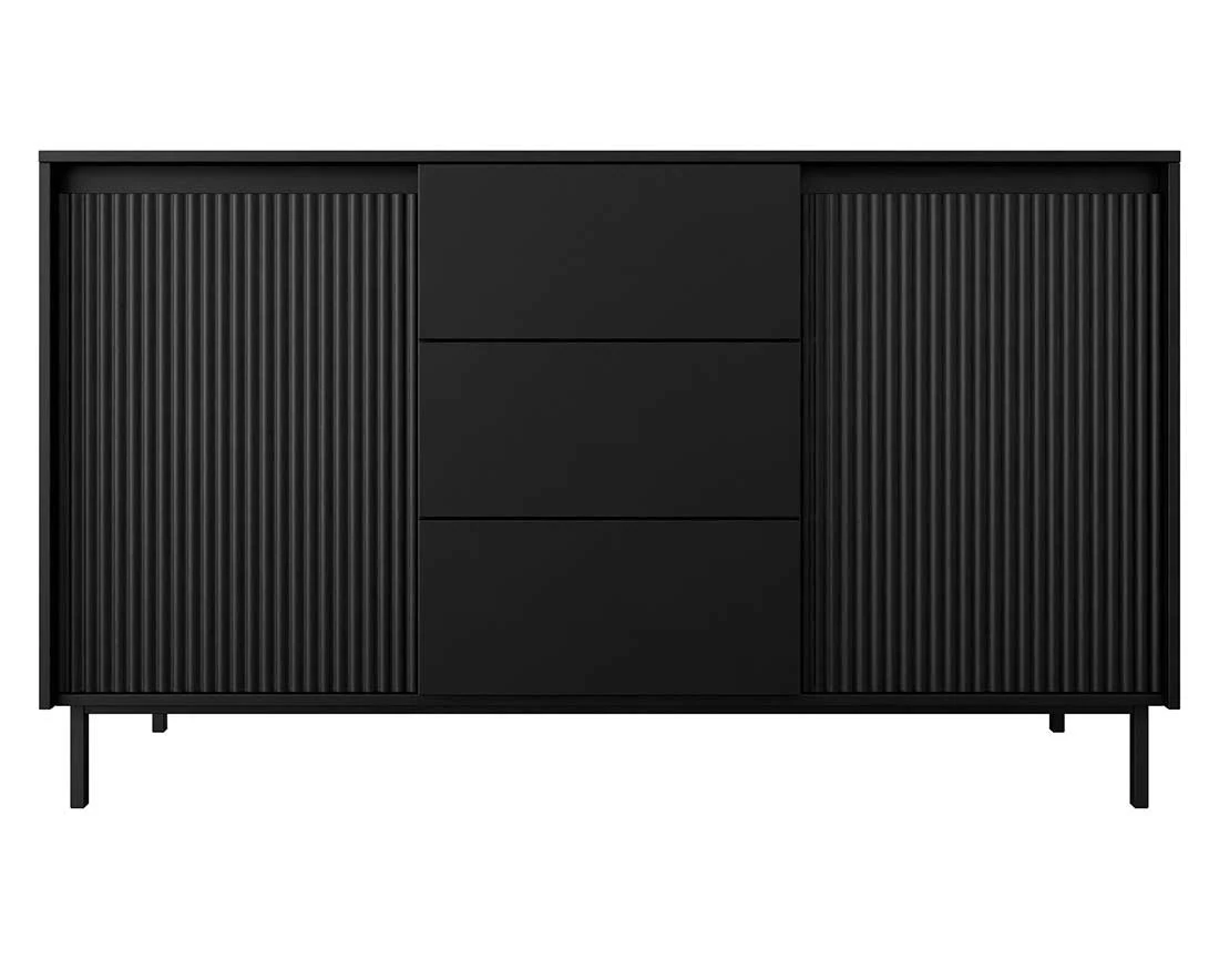 Buffet bas noir 153 cm Girona