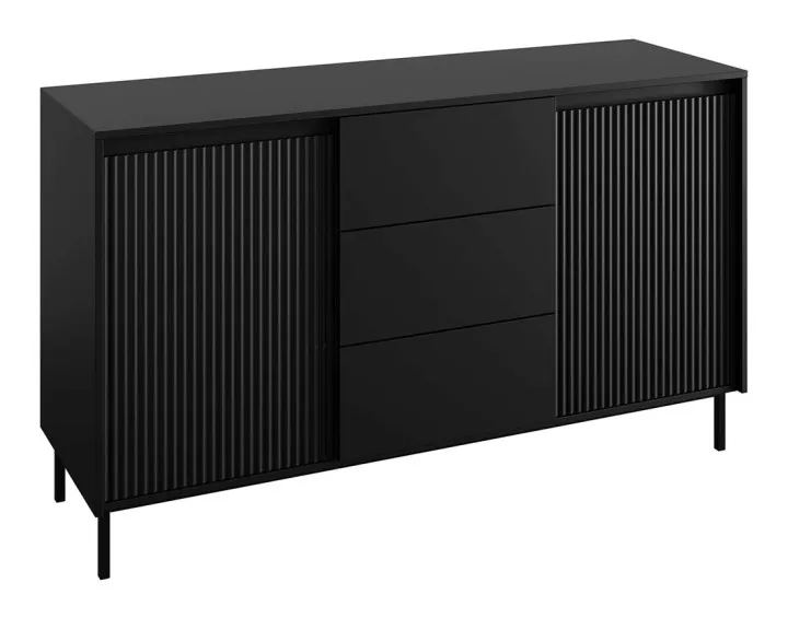 Buffet bas noir 153 cm Girona