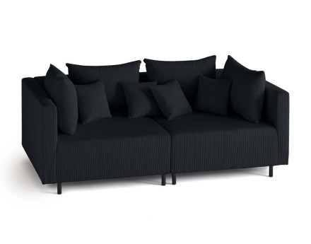 Edinburg - canapé modulable 2 places - en velours côtelé Lisa Design