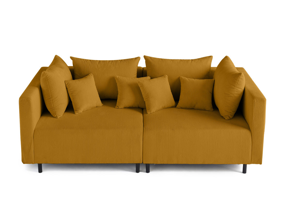 Canapé modulable 2 places en velours côtelé Edinburg