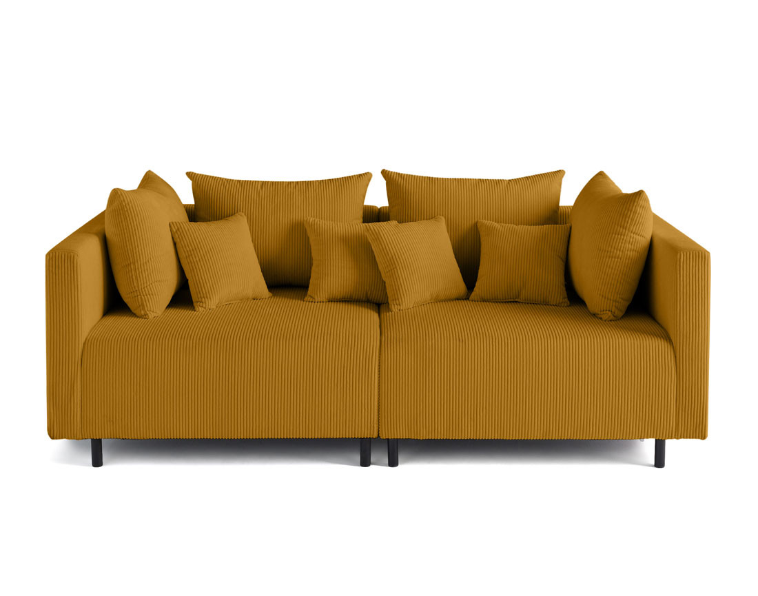 Canapé modulable 2 places en velours côtelé Edinburg