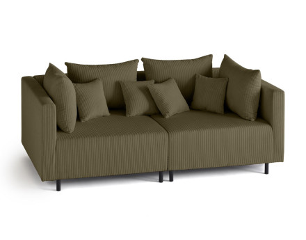 Edinburg - canapé modulable 2 places - en velours côtelé Lisa Design