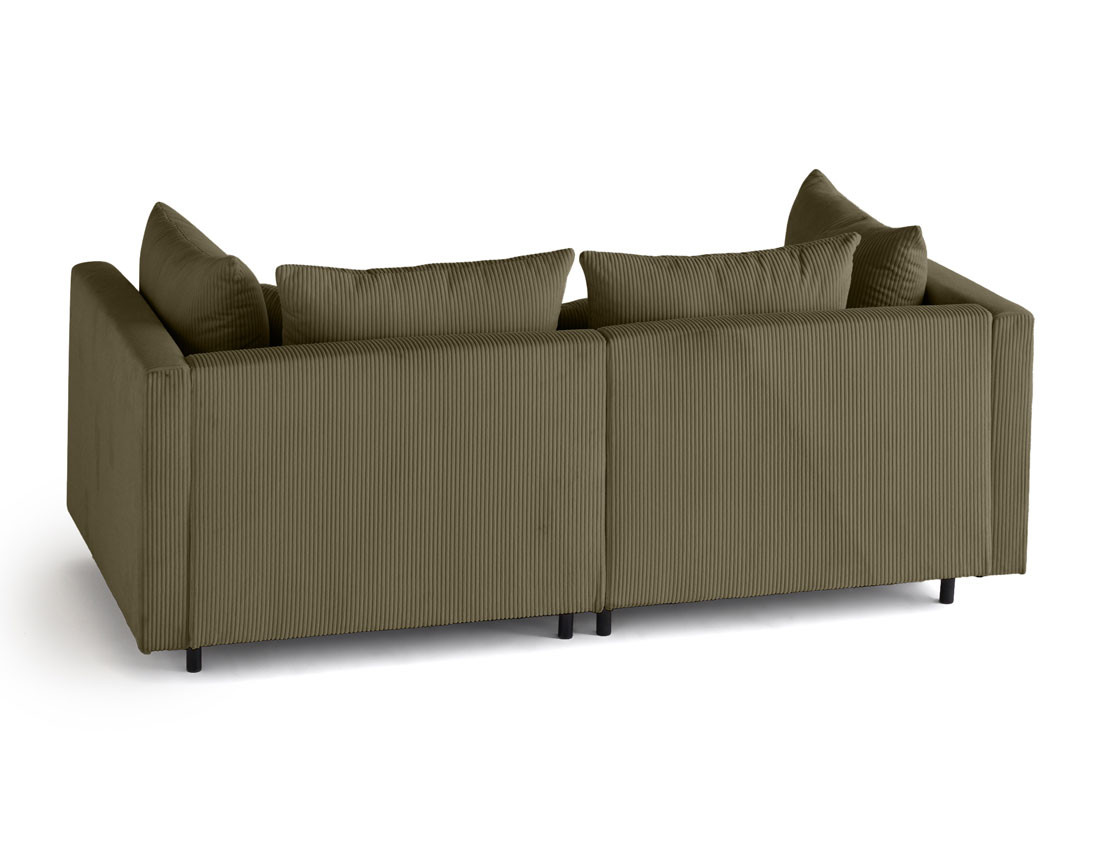 Canapé modulable 2 places en velours côtelé Edinburg