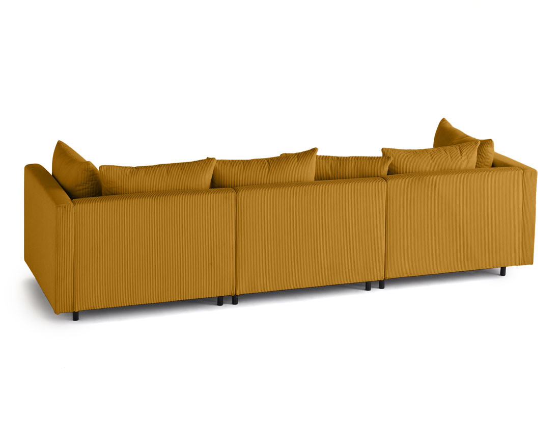 Canapé modulable 3 places en velours côtelé Edinburg