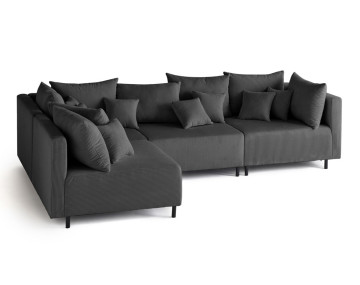 Canapé modulable d'angle réversible 4 places Edinburg - Best Mobilier