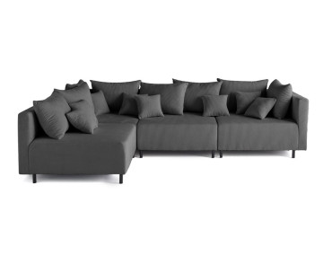 Canapé modulable d'angle réversible 4 places Edinburg - Best Mobilier