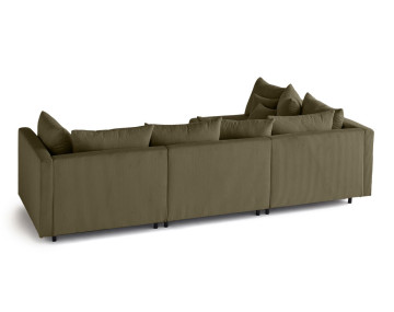 Canapé modulable d'angle réversible 4 places Edinburg - Best Mobilier
