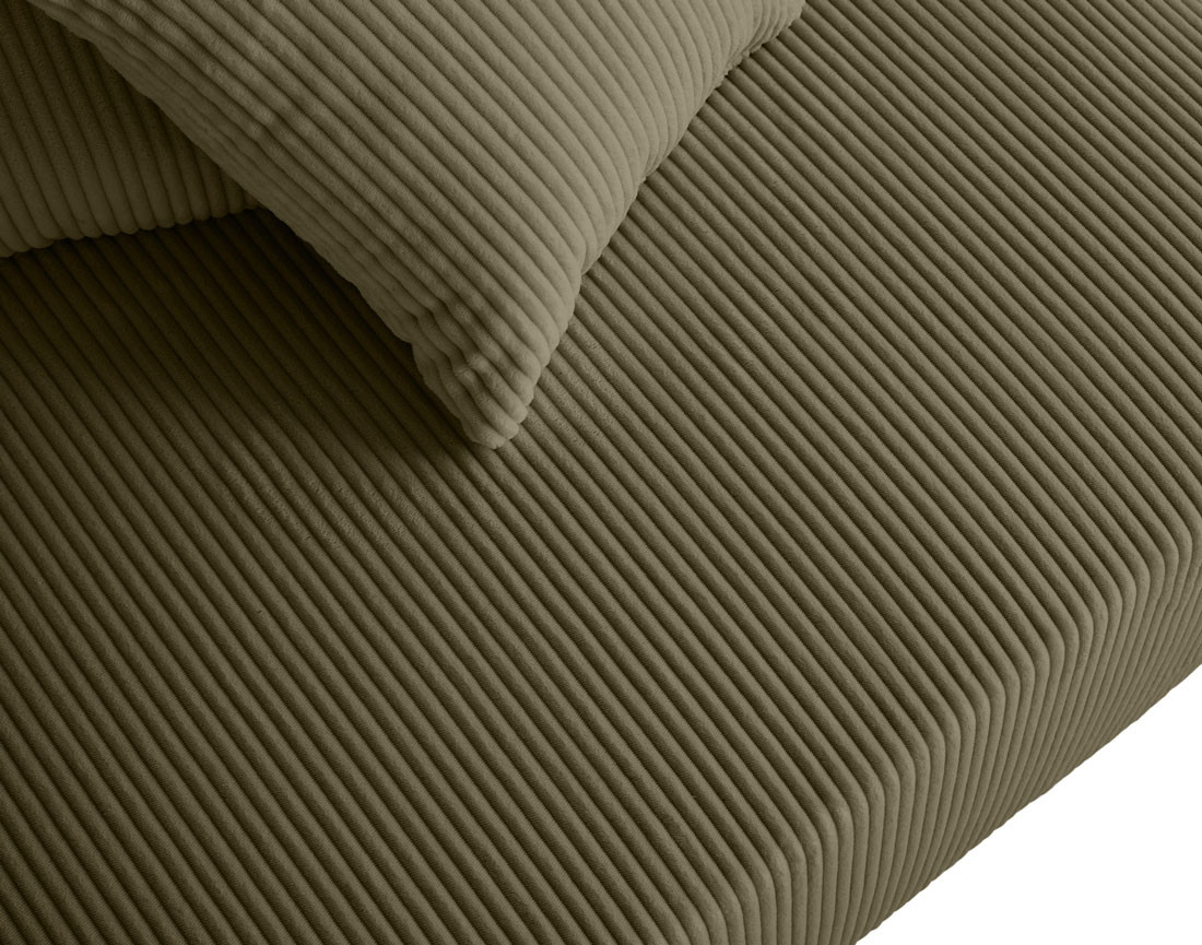 Canapé modulable d'angle réversible 4 places en velours côtelé Edinburg Canapé modulable d'angle réversible 4 places en velours côtelé Edinburg