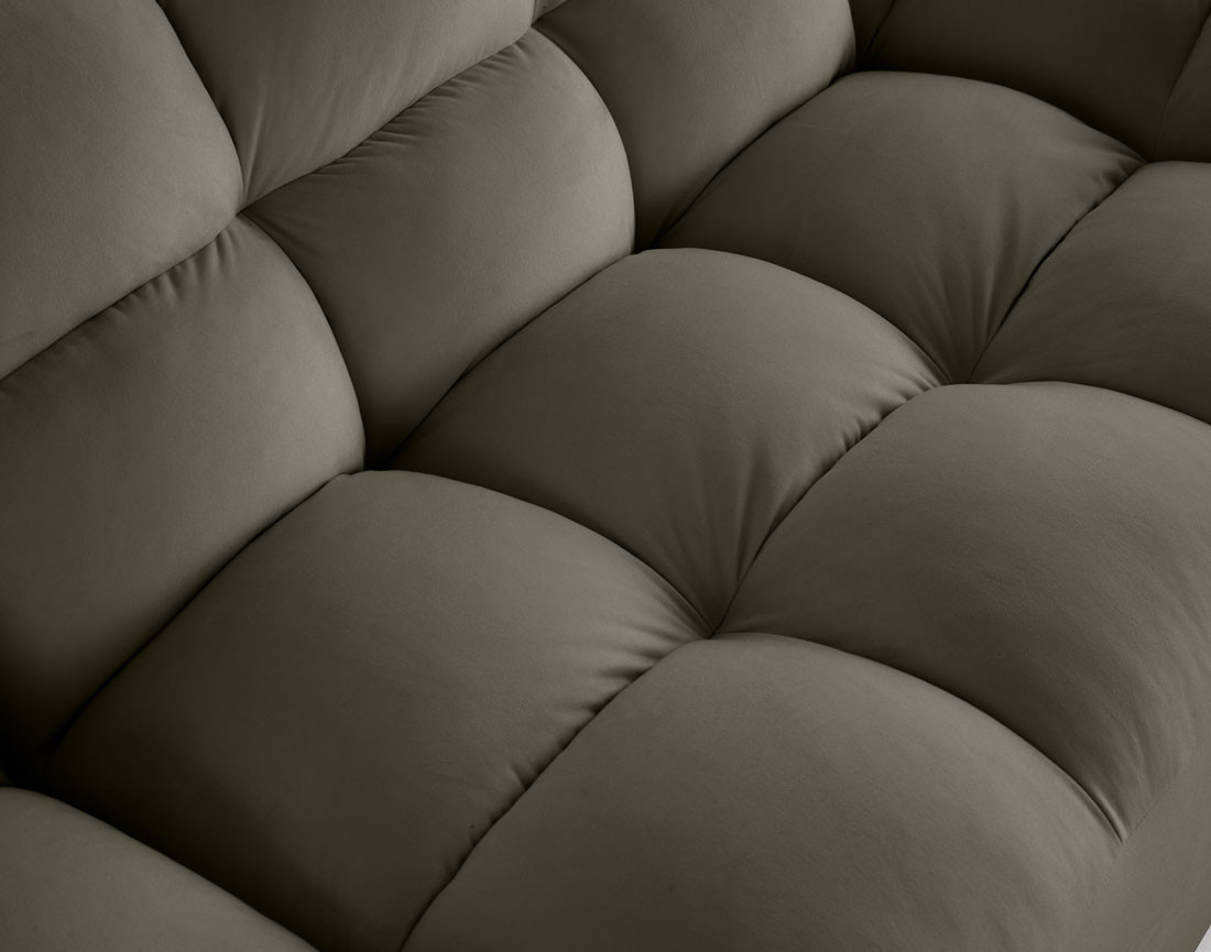 Canapé droit 4 places en velours Napoli