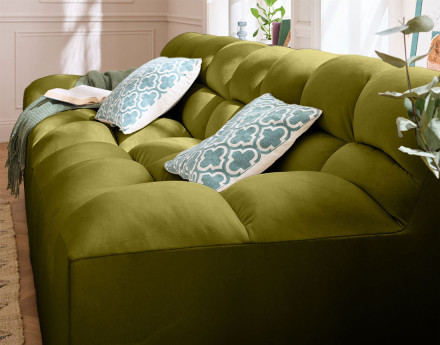 Canapé droit 4 places en...