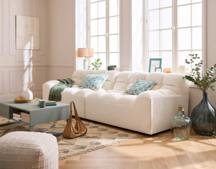 Canapé droit 4 places en...