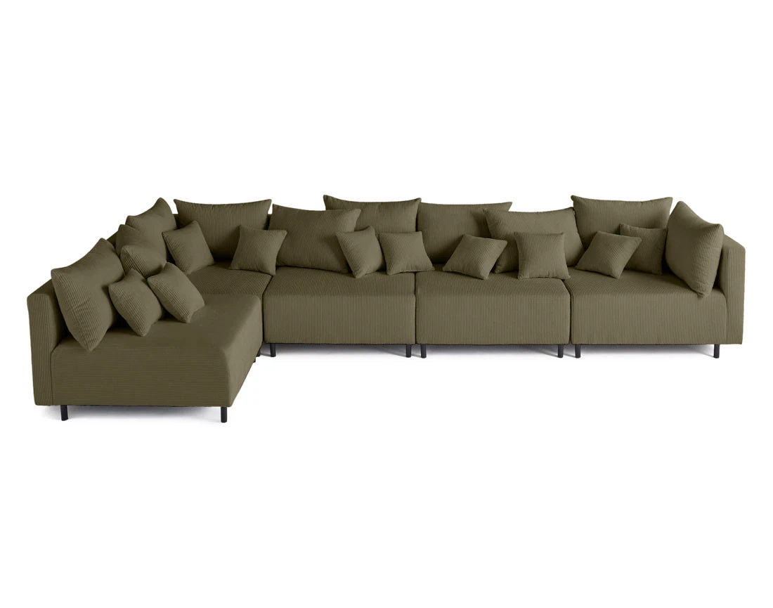 Canapé d'angle modulable 5 places Edinburg - Best Mobilier