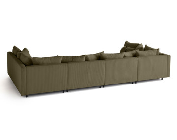 Canapé panoramique modulable 6 places Edinburg - Best Mobilier