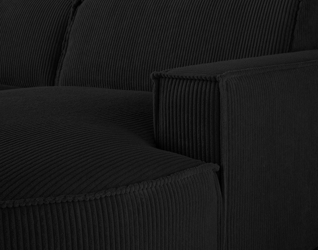 Canapé d'angle droit 4 places en velours côtelé Spiaggia Canapé d'angle droit 4 places en velours côtelé Spiaggia