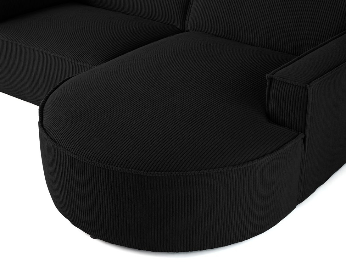 Canapé d'angle droit 4 places en velours côtelé Spiaggia Canapé d'angle droit 4 places en velours côtelé Spiaggia