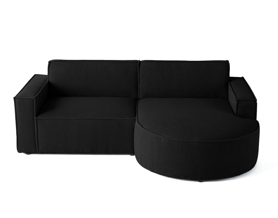Canapé d'angle droit 4 places en velours côtelé Spiaggia Canapé d'angle droit 4 places en velours côtelé Spiaggia