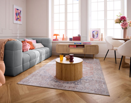 Canapé 3 places en tissu...