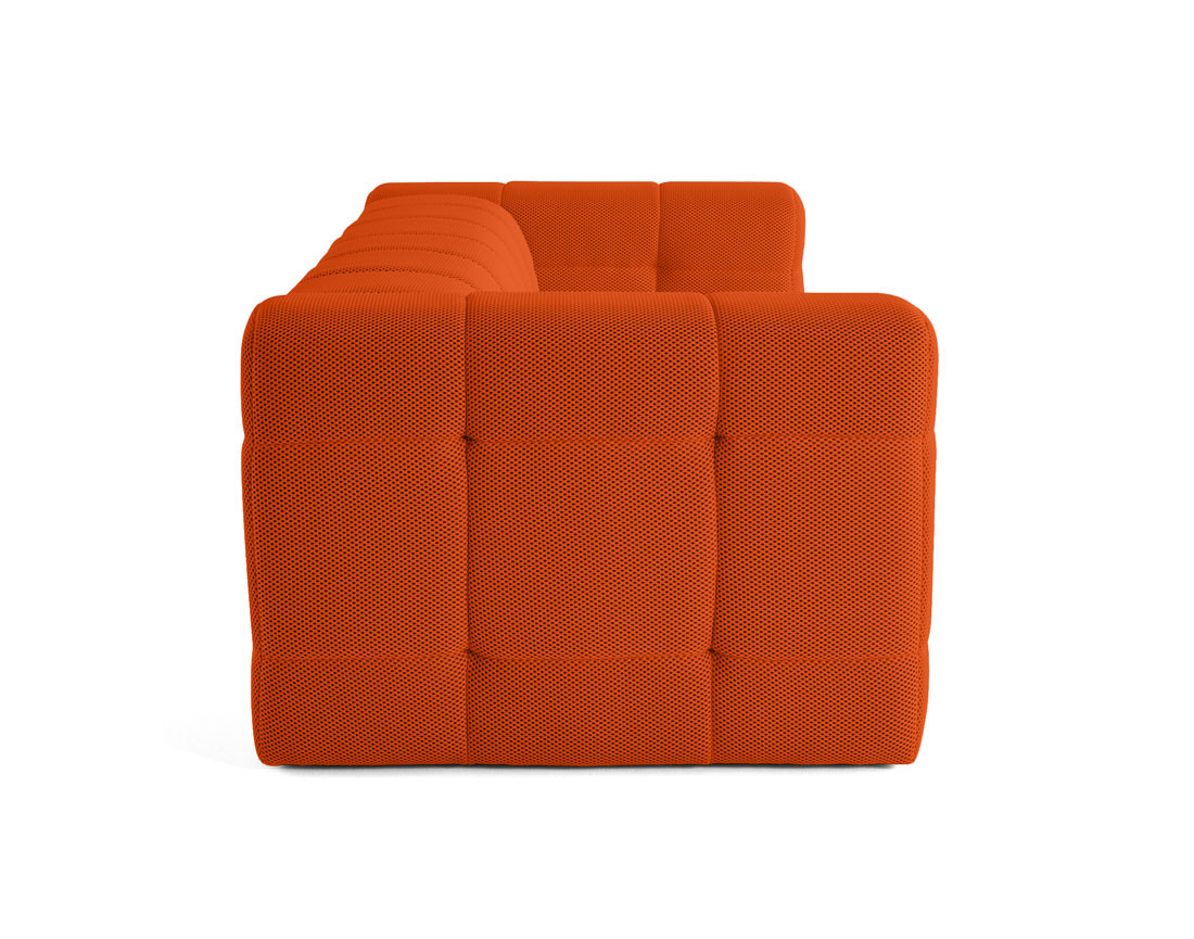 Canapé 3 places en tissu mailles 3D Suzano