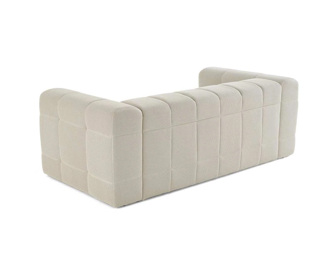 Canapé 3 places en tissu mailles 3D Suzano