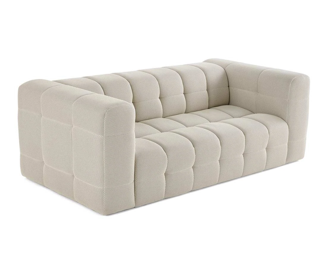 Canapé 3 places en tissu mailles 3D Suzano