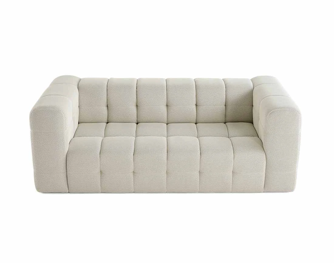 Canapé 3 places en tissu mailles 3D Suzano