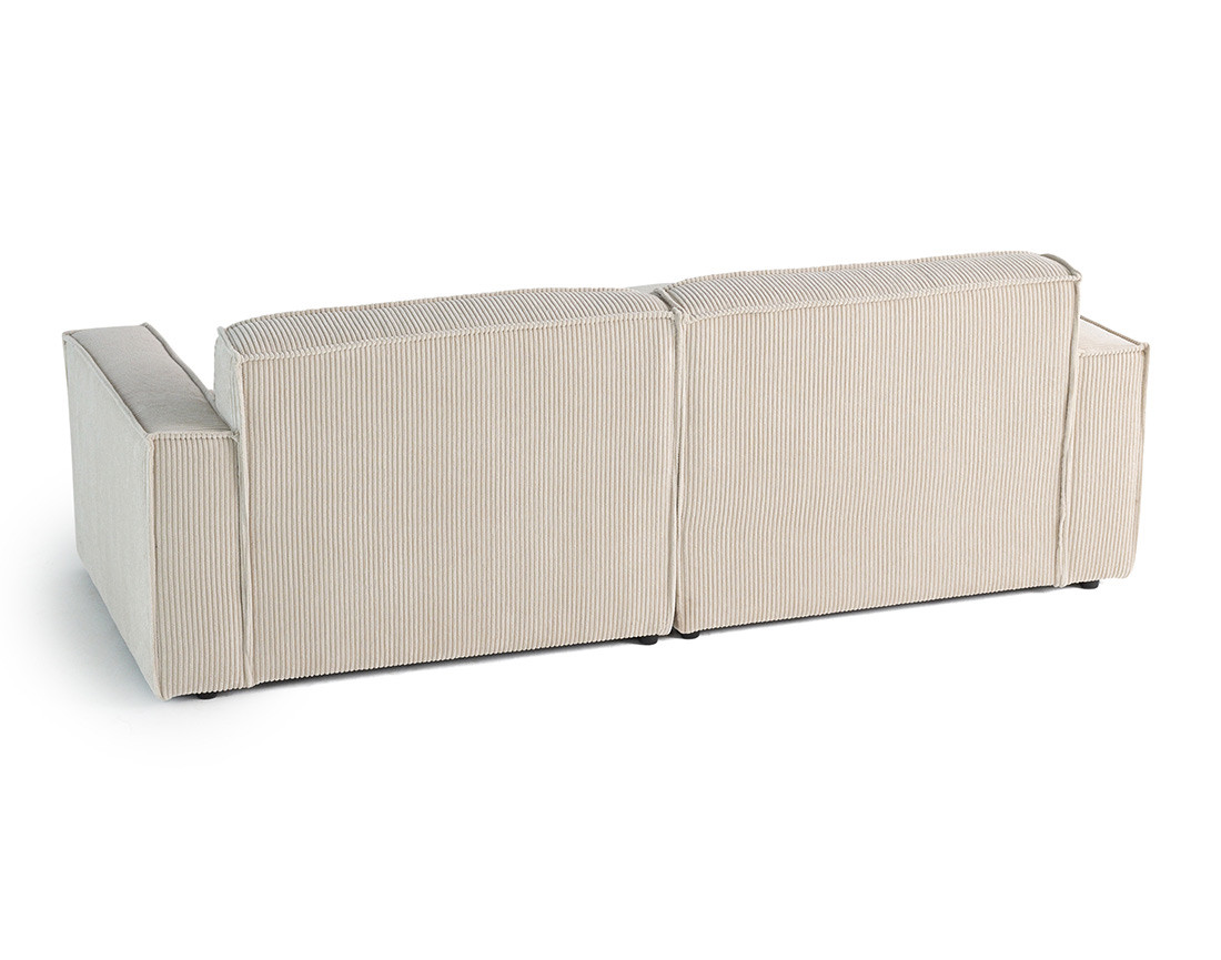 Canapé d'angle gauche 4 places en velours côtelé Spiaggia Canapé d'angle gauche 4 places en velours côtelé Spiaggia