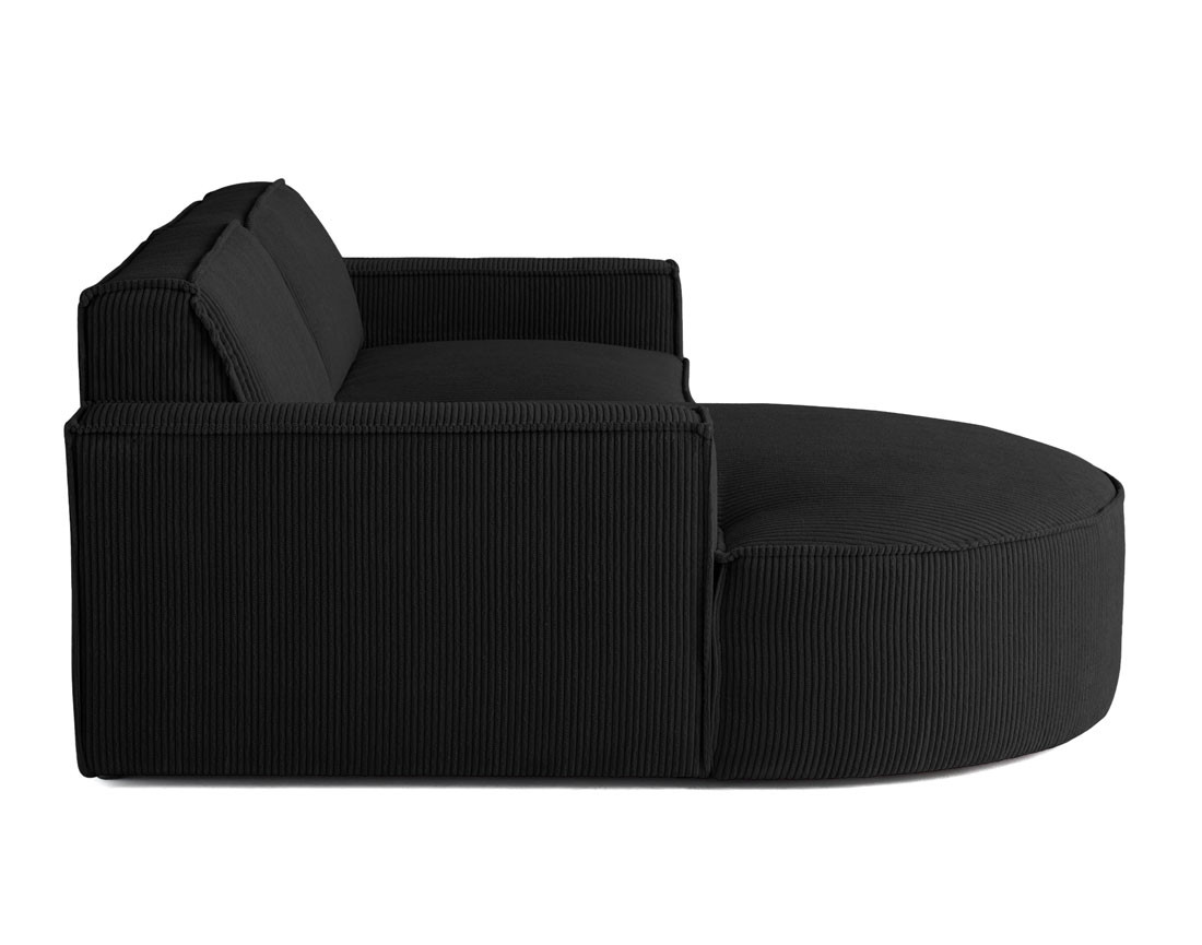 Canapé d'angle gauche 4 places en velours côtelé Spiaggia Canapé d'angle gauche 4 places en velours côtelé Spiaggia