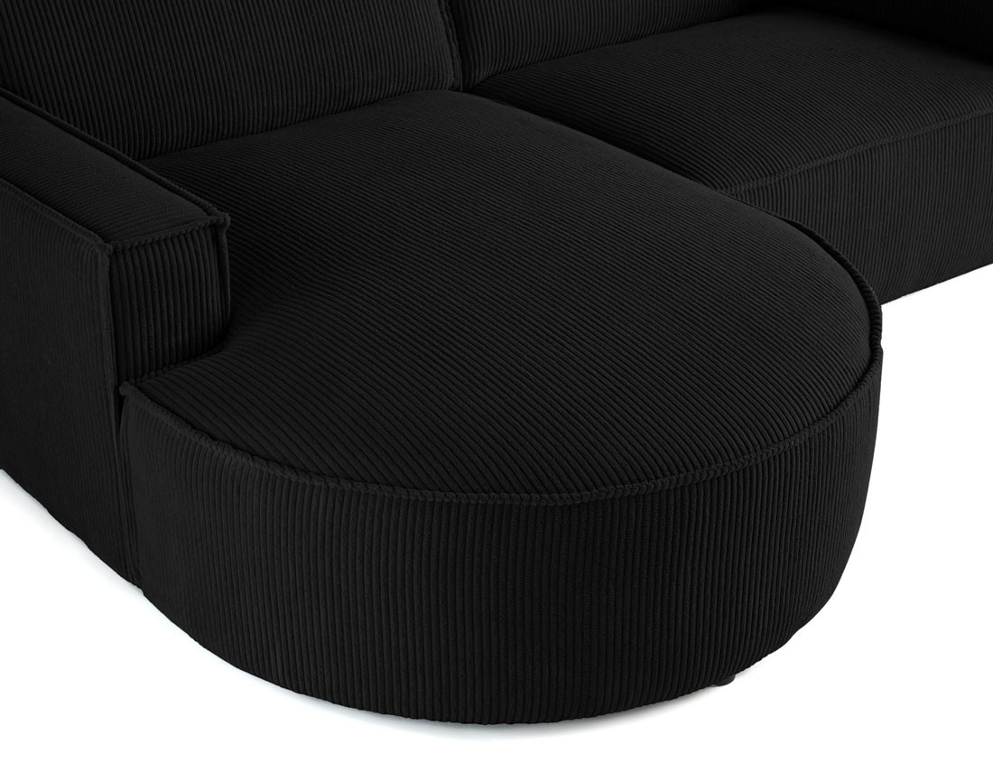 Canapé d'angle gauche 4 places en velours côtelé Spiaggia Canapé d'angle gauche 4 places en velours côtelé Spiaggia