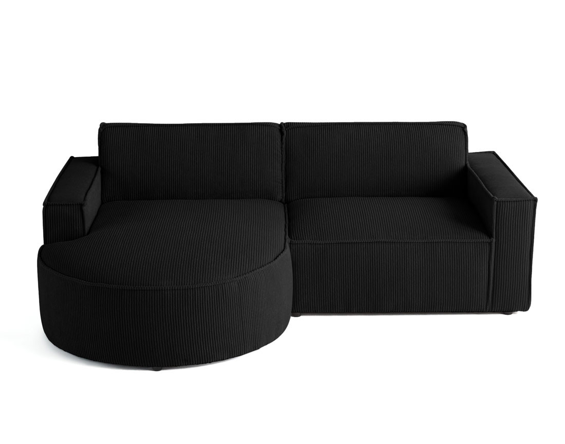 Canapé d'angle gauche 4 places en velours côtelé Spiaggia Canapé d'angle gauche 4 places en velours côtelé Spiaggia