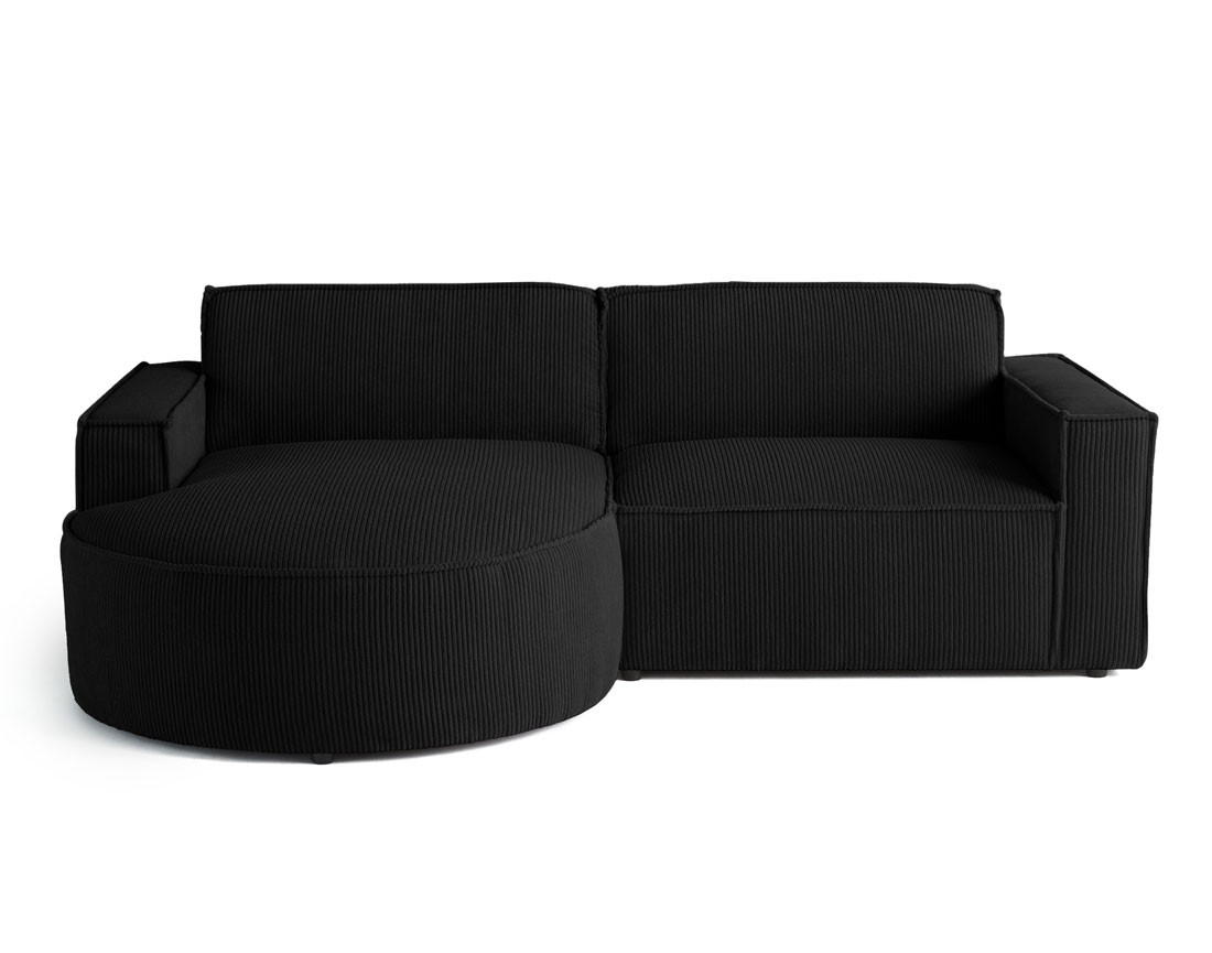 Canapé d'angle gauche 4 places en velours côtelé Spiaggia Canapé d'angle gauche 4 places en velours côtelé Spiaggia