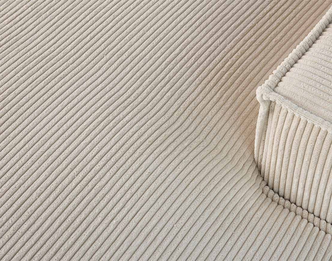 Canapé d'angle droit 5 places en velours côtelé Spiaggia Canapé d'angle droit 5 places en velours côtelé Spiaggia