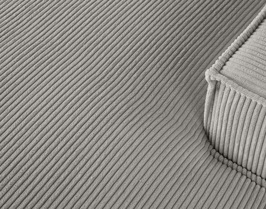 Canapé d'angle droit 5 places en velours côtelé Spiaggia Canapé d'angle droit 5 places en velours côtelé Spiaggia