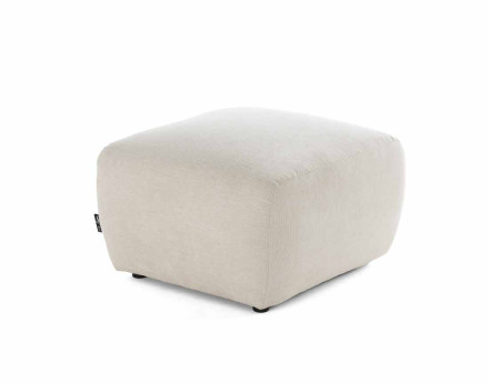 Pouf en tissu texturé Sorrente